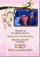 Monkey Girl - Photo Birthday Party Invitations thumbnail