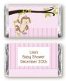 Monkey Girl - Personalized Baby Shower Mini Candy Bar Wrappers thumbnail