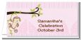 Monkey Girl - Personalized Baby Shower Place Cards thumbnail