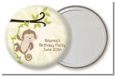 Monkey Neutral - Personalized Birthday Party Pocket Mirror Favors