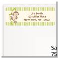 Monkey Neutral - Baby Shower Return Address Labels thumbnail