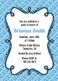 Modern Thatch Blue - Personalized Everyday Party Invitations thumbnail