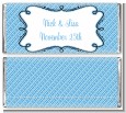 Modern Thatch Blue - Personalized Everyday Party Candy Bar Wrappers thumbnail