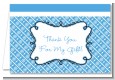 Modern Thatch Blue - Personalized Everyday Party Thank You Cards thumbnail