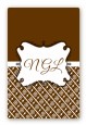 Modern Thatch Brown - Personalized Everyday Party Large Rectangle Sticker/Labels thumbnail