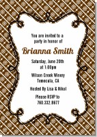 Modern Thatch Brown - Personalized Everyday Party Invitations