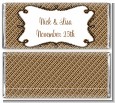 Modern Thatch Brown - Personalized Everyday Party Candy Bar Wrappers thumbnail
