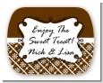 Modern Thatch Brown - Personalized Everyday Party Rounded Corner Stickers thumbnail