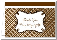Modern Thatch Brown - Personalized Everyday Party Thank You Cards