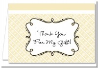 Modern Thatch Cream - Personalized Everyday Party Thank You Cards