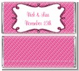 Modern Thatch Fuschia - Personalized Everyday Party Candy Bar Wrappers thumbnail