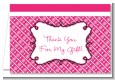 Modern Thatch Fuschia - Personalized Everyday Party Thank You Cards thumbnail