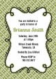 Modern Thatch Green - Personalized Everyday Party Invitations thumbnail