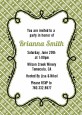 Modern Thatch Green - Personalized Everyday Party Invitations thumbnail