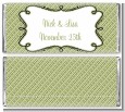 Modern Thatch Green - Personalized Everyday Party Candy Bar Wrappers thumbnail