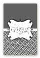 Modern Thatch Grey - Personalized Everyday Party Large Rectangle Sticker/Labels thumbnail