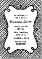 Modern Thatch Grey - Personalized Everyday Party Invitations