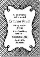 Modern Thatch Grey - Personalized Everyday Party Invitations