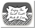 Modern Thatch Grey - Personalized Everyday Party Rounded Corner Stickers thumbnail