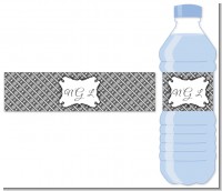 Modern Thatch Grey - Personalized Everyday Party Water Bottle Labels