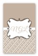 Modern Thatch Latte - Personalized Everyday Party Large Rectangle Sticker/Labels thumbnail