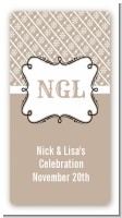 Modern Thatch Latte - Personalized Everyday Party Rectangle Sticker/Labels