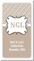 Modern Thatch Latte - Personalized Everyday Party Rectangle Sticker/Labels