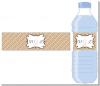 Modern Thatch Latte - Personalized Everyday Party Water Bottle Labels