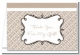 Modern Thatch Latte - Personalized Everyday Party Thank You Cards thumbnail