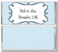 Modern Thatch Light Blue - Personalized Everyday Party Candy Bar Wrappers thumbnail