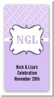 Modern Thatch Lilac - Personalized Everyday Party Rectangle Sticker/Labels
