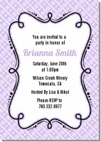 Modern Thatch Lilac - Personalized Everyday Party Invitations