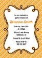 Modern Thatch Orange - Personalized Everyday Party Invitations thumbnail