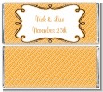 Modern Thatch Orange - Personalized Everyday Party Candy Bar Wrappers thumbnail