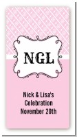 Modern Thatch Pink - Personalized Everyday Party Rectangle Sticker/Labels