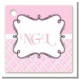Modern Thatch Pink - Personalized Everyday Party Card Stock Favor Tags thumbnail