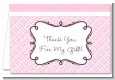 Modern Thatch Pink - Personalized Everyday Party Thank You Cards thumbnail