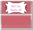 Modern Thatch Red - Personalized Everyday Party Candy Bar Wrappers thumbnail
