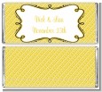 Modern Thatch Yellow - Personalized Everyday Party Candy Bar Wrappers thumbnail