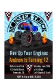 Monster Truck - Birthday Party Petite Invitations thumbnail