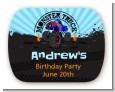 Monster Truck - Personalized Birthday Party Rounded Corner Stickers thumbnail