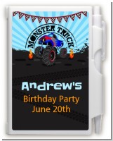 Monster Truck - Birthday Party Personalized Notebook Favor