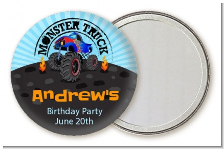 Monster Truck - Personalized Birthday Party Pocket Mirror Favors