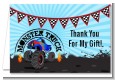 Monster Truck - Birthday Party Thank You Cards thumbnail