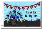 Monster Truck - Birthday Party Thank You Cards