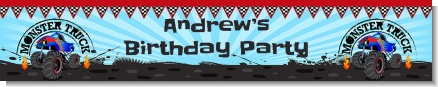 Monster Truck - Personalized Birthday Party Banners
