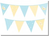 Over The Moon Boy - Baby Shower Themed Pennant Set