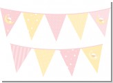 Over The Moon Girl - Baby Shower Themed Pennant Set