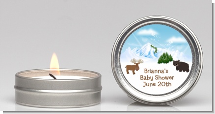 Moose and Bear - Baby Shower Candle Favors