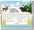 Moose and Bear - Personalized Baby Shower Candy Bar Wrappers thumbnail